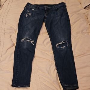 Silver Jeans Suki Distressed Skinny Jeans 33/31